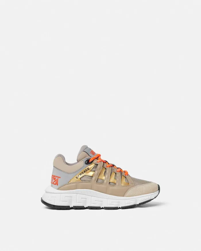 Versace Shoes Trigreca Kids Sneakers Beige 8211 Children