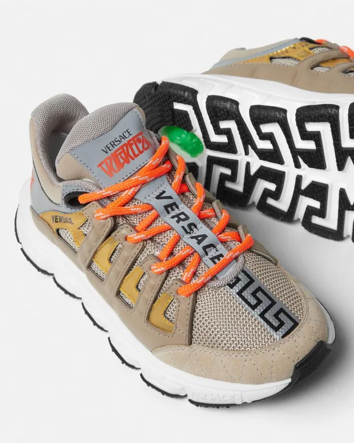 Versace Shoes Trigreca Kids Sneakers Beige 8211 Children Versace Shoes Trigreca Kids Sneakers Beige 8211 Children
