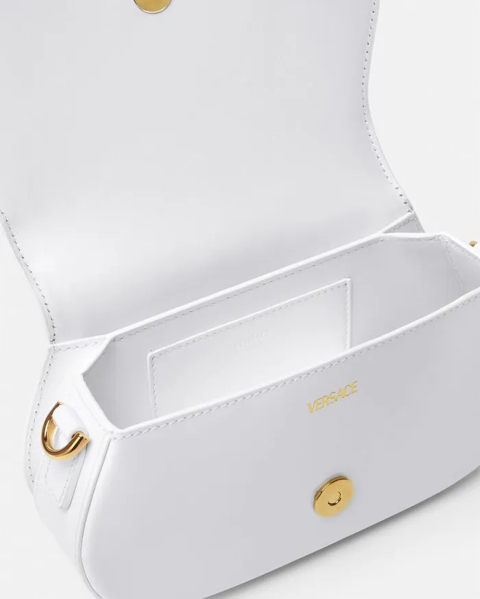 Versace Shoulder and Crossbody Greca Goddess Mini Shoulder Bag White 8211 Women Versace Shoulder and Crossbody Greca Goddess Mini Shoulder Bag White 8211 Women