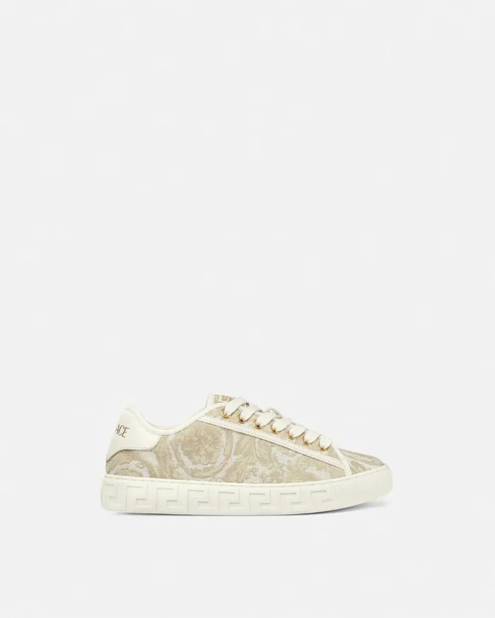 Versace Sneakers Barocco Greca Sneakers Beigeprint 8211 Women