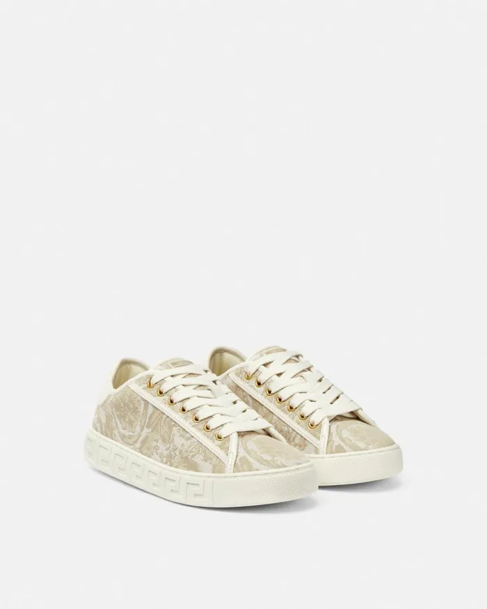 Versace Sneakers Barocco Greca Sneakers Beigeprint 8211 Women Versace Sneakers Barocco Greca Sneakers Beigeprint 8211 Women