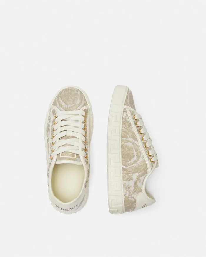 Versace Sneakers Barocco Greca Sneakers Beigeprint 8211 Women Versace Sneakers Barocco Greca Sneakers Beigeprint 8211 Women
