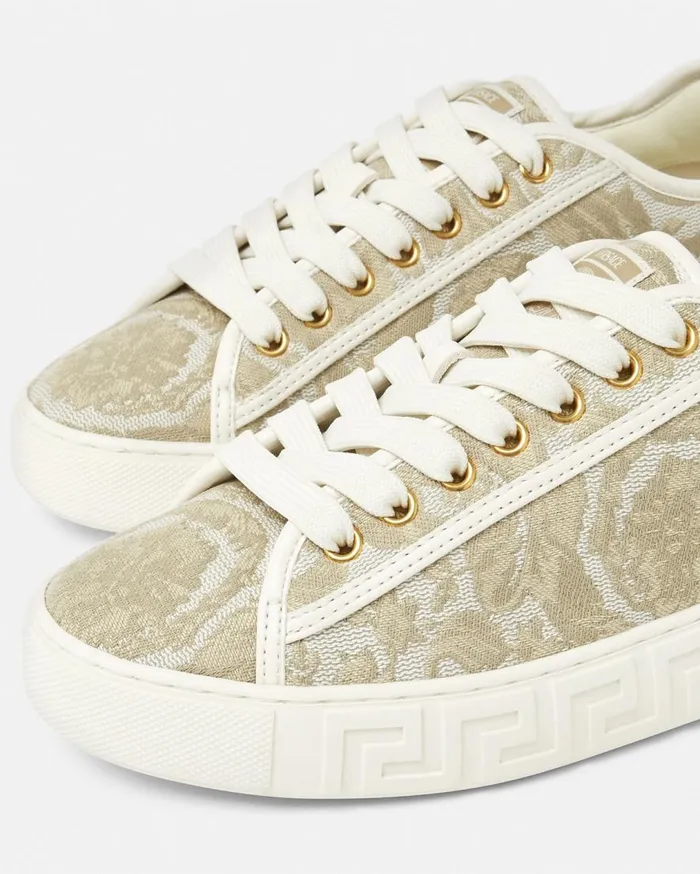 Versace Sneakers Barocco Greca Sneakers Beigeprint 8211 Women Versace Sneakers Barocco Greca Sneakers Beigeprint 8211 Women