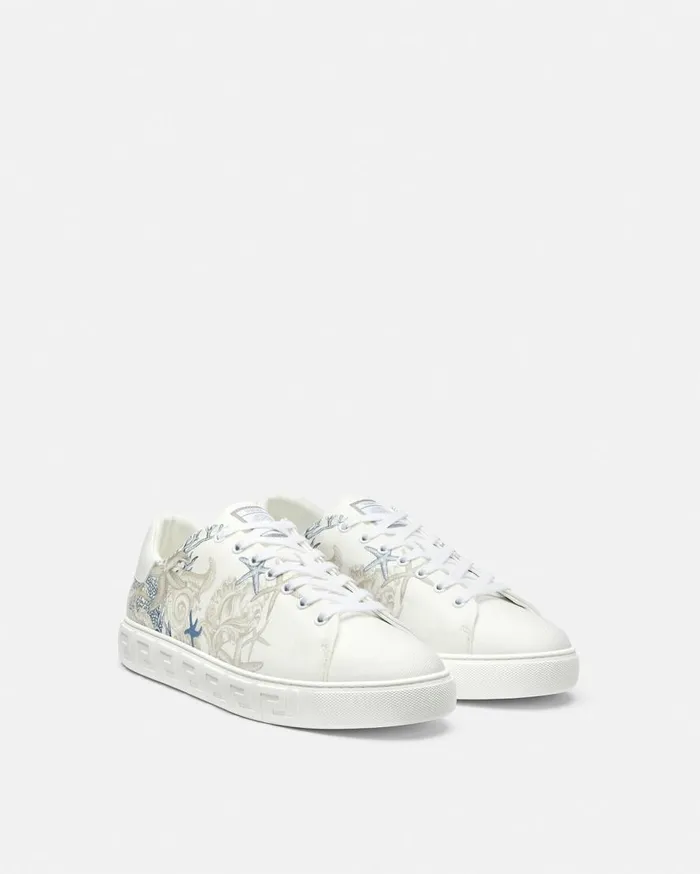 Versace Sneakers Barocco Sea Greca Sneakers White 8211 Men Versace Sneakers Barocco Sea Greca Sneakers White 8211 Men
