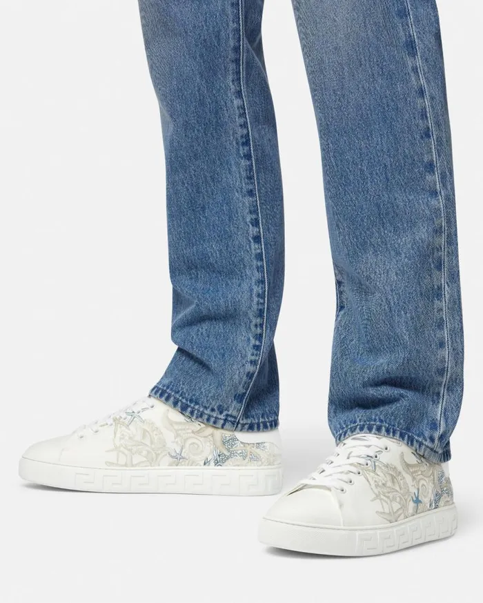 Versace Sneakers Barocco Sea Greca Sneakers White 8211 Men Versace Sneakers Barocco Sea Greca Sneakers White 8211 Men