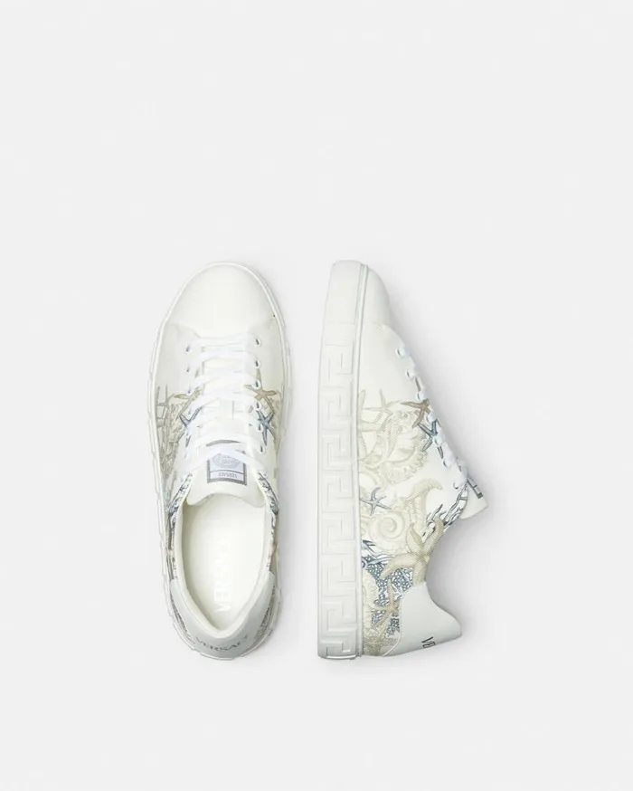 Versace Sneakers Barocco Sea Greca Sneakers White 8211 Men Versace Sneakers Barocco Sea Greca Sneakers White 8211 Men