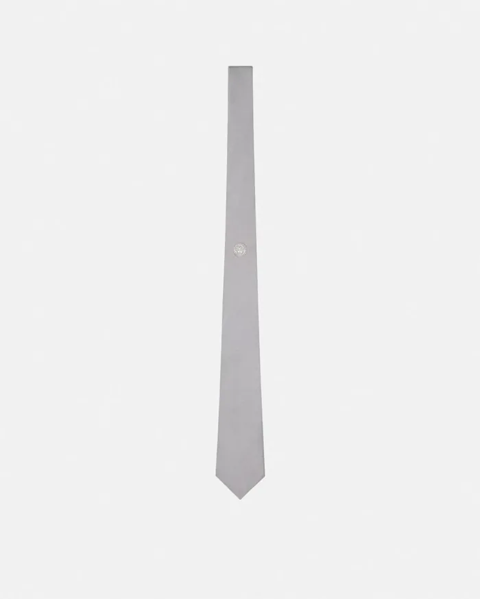 Versace Soft Accessories Medusa Silk Tie White 8211 Men