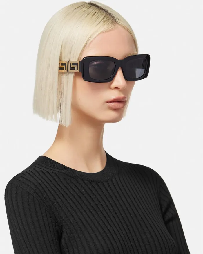 Versace Sunglasses Endless Greca Sunglasses Black 8211 Women Versace Sunglasses Endless Greca Sunglasses Black 8211 Women