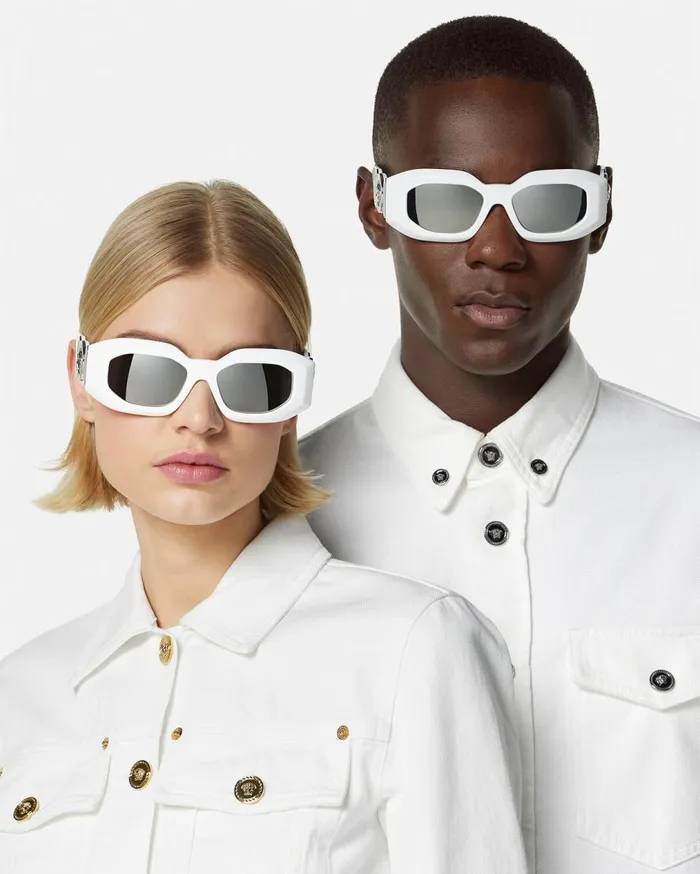 Versace Sunglasses Maxi Medusa Biggie Sunglasses White 8211 WomenMen Versace Sunglasses Maxi Medusa Biggie Sunglasses White 8211 WomenMen
