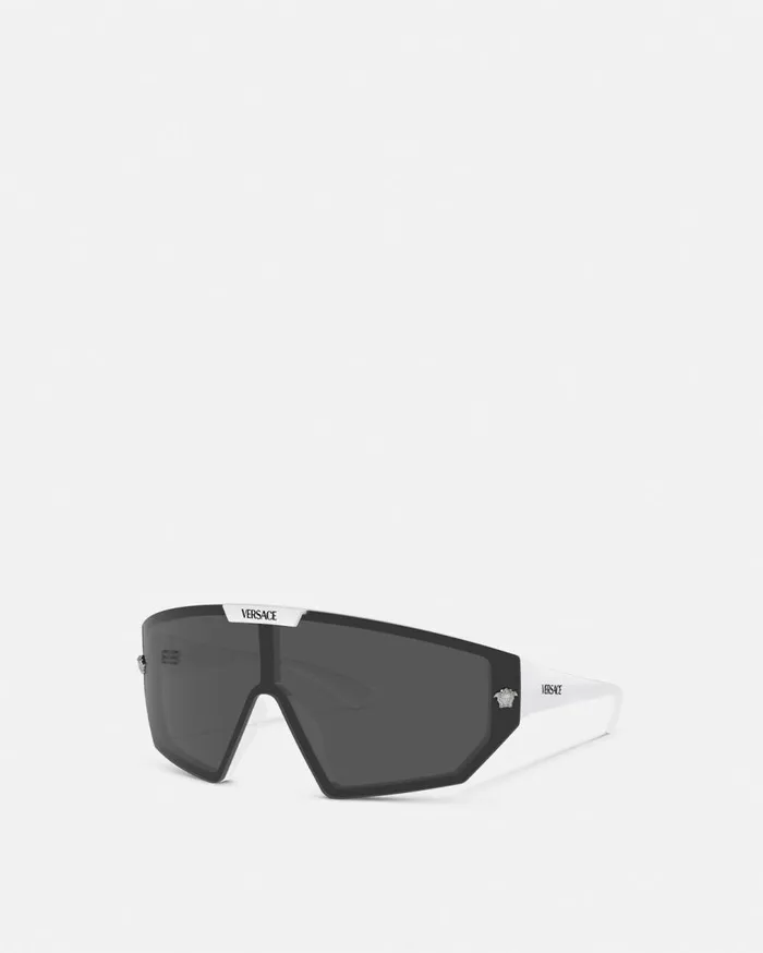 Versace Sunglasses Maxi Medusa Horizon Sunglasses Havana 8211 WomenMen