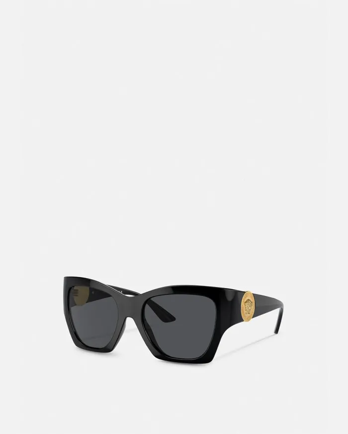 Versace Sunglasses Medusa Runway Squared Sunglasses Black 8211 Women