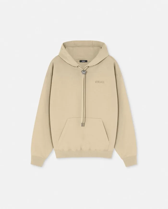 Versace Sweatshirts La Medusa Hoodie Beige 8211 Men