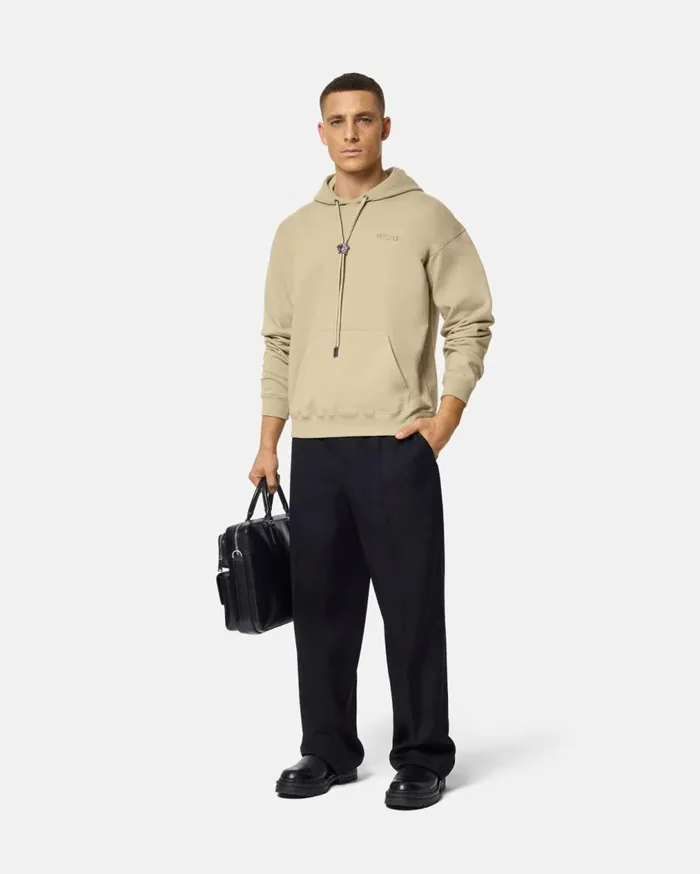 Versace Sweatshirts La Medusa Hoodie Beige 8211 Men Versace Sweatshirts La Medusa Hoodie Beige 8211 Men
