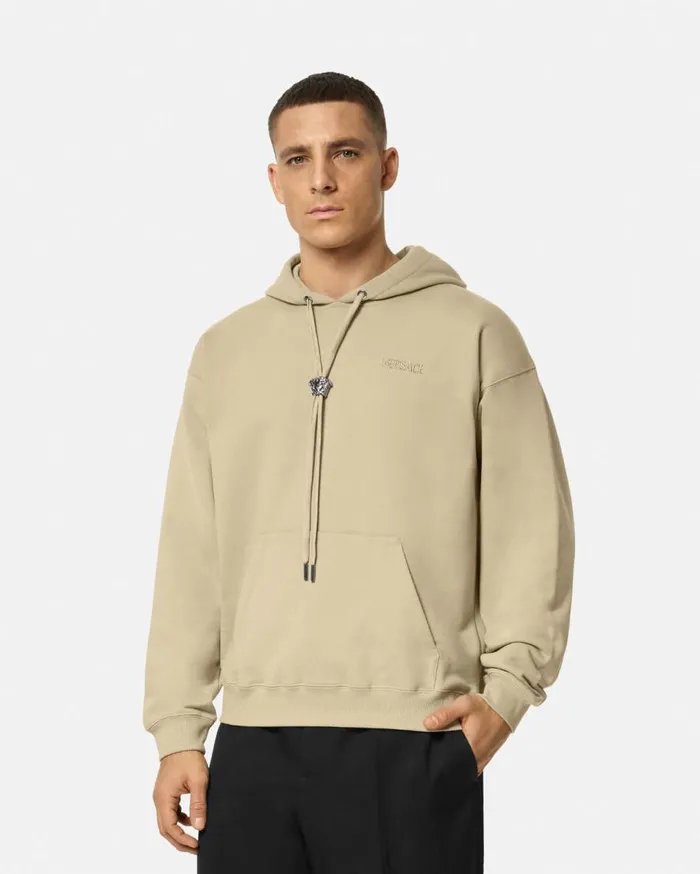 Versace Sweatshirts La Medusa Hoodie Beige 8211 Men Versace Sweatshirts La Medusa Hoodie Beige 8211 Men