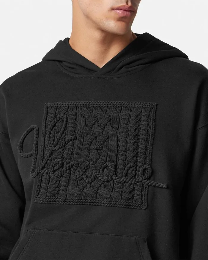 Versace Sweatshirts Versace Nautical Logo Hoodie Black 8211 Men Versace Sweatshirts Versace Nautical Logo Hoodie Black 8211 Men