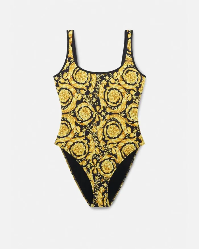 Versace Swimwear Barocco OnePiece Swimsuit Print 8211 Women