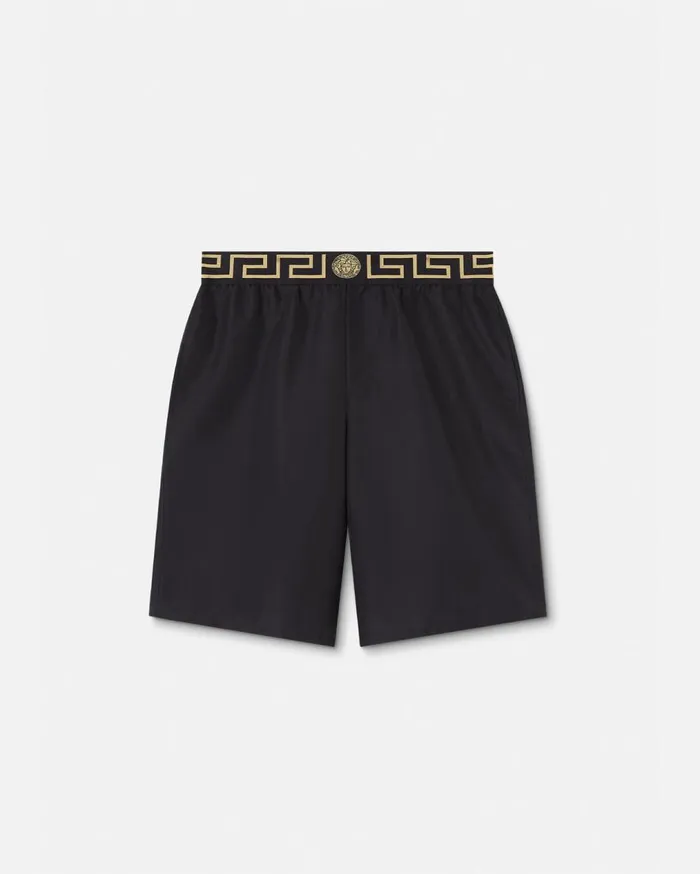Versace Swimwear Greca Border Mid Boardshorts Black 8211 Men