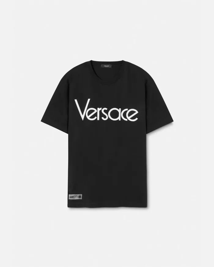 Versace TShirts and Polos 1978 ReEdition Logo TShirt Black 8211 Men