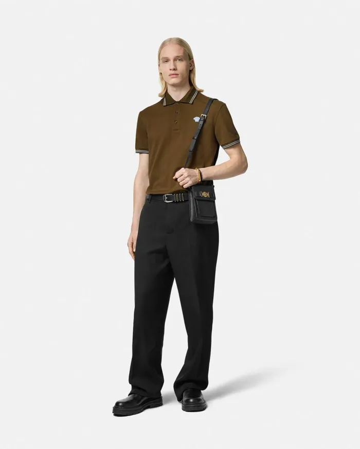 Versace TShirts and Polos Medusa Polo Shirt Green 8211 Men Versace TShirts and Polos Medusa Polo Shirt Green 8211 Men
