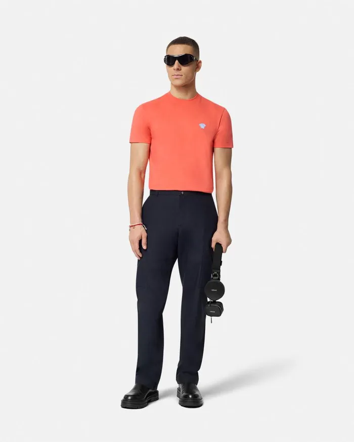 Versace TShirts and Polos Medusa TShirt Coral 8211 Men Versace TShirts and Polos Medusa TShirt Coral 8211 Men