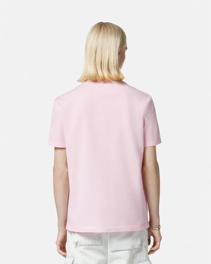 Versace TShirts and Polos Versace Milano Stamp Polo Shirt Light Pink 8211 Men Versace TShirts and Polos Versace Milano Stamp Polo Shirt Light Pink 8211 Men