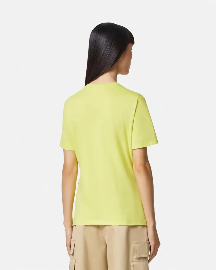 Versace TShirts and Sweatshirts 1978 ReEdition Logo TShirt Yellow 8211 Women Versace TShirts and Sweatshirts 1978 ReEdition Logo TShirt Yellow 8211 Women