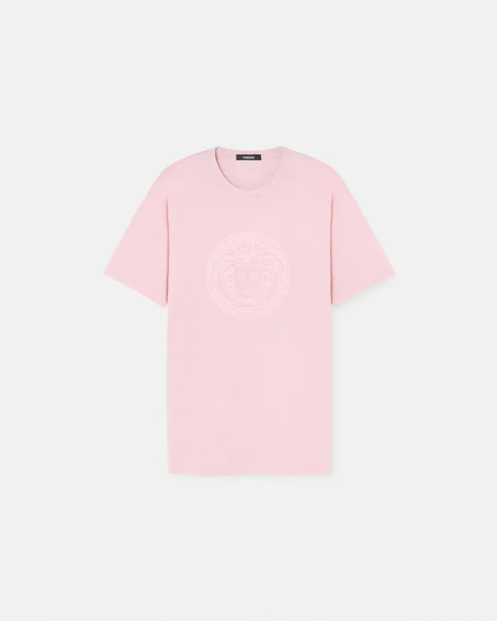 Versace TShirts and Sweatshirts Medusa Oversized TShirt Light Pink 8211 Women