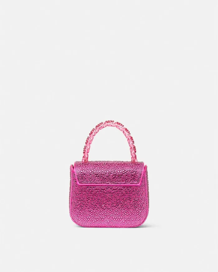 Versace Top Handle Crystal La Medusa Mini Bag Fuchsia 8211 Women Versace Top Handle Crystal La Medusa Mini Bag Fuchsia 8211 Women