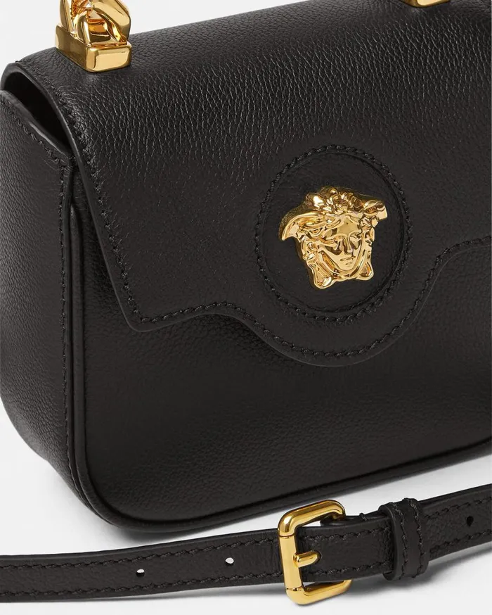 Versace Top Handle La Medusa Mini Bag Blackgold 8211 Women Versace Top Handle La Medusa Mini Bag Blackgold 8211 Women
