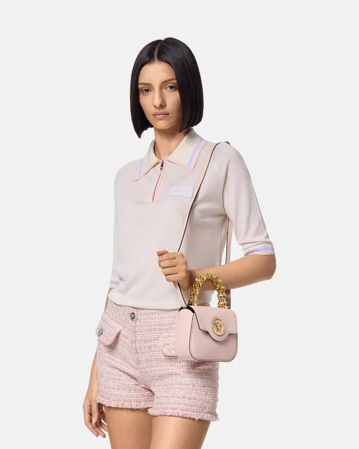 Versace Top Handle La Medusa Mini Bag Light Pink 8211 Women Versace Top Handle La Medusa Mini Bag Light Pink 8211 Women