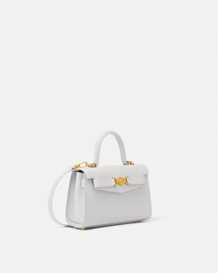 Versace Top Handle Medusa 03995 Small Handbag Gray 8211 Women Versace Top Handle Medusa 03995 Small Handbag Gray 8211 Women