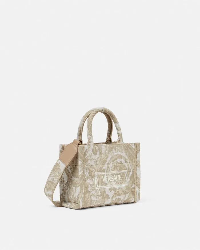 Versace Totes Barocco Athena Extra Small Tote Bag Beigeprint 8211 Women Versace Totes Barocco Athena Extra Small Tote Bag Beigeprint 8211 Women