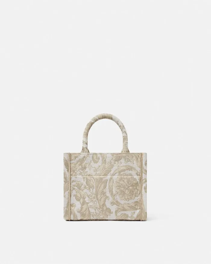 Versace Totes Barocco Athena Extra Small Tote Bag Beigeprint 8211 Women Versace Totes Barocco Athena Extra Small Tote Bag Beigeprint 8211 Women