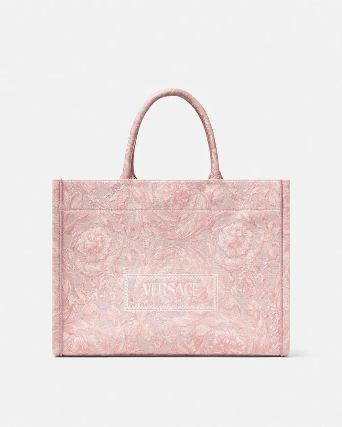 Versace Totes Barocco Athena Medium Tote Bag Pinkprint 8211 Women