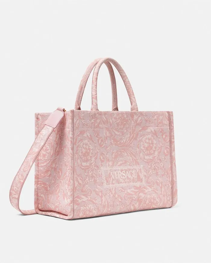 Versace Totes Barocco Athena Medium Tote Bag Pinkprint 8211 Women Versace Totes Barocco Athena Medium Tote Bag Pinkprint 8211 Women