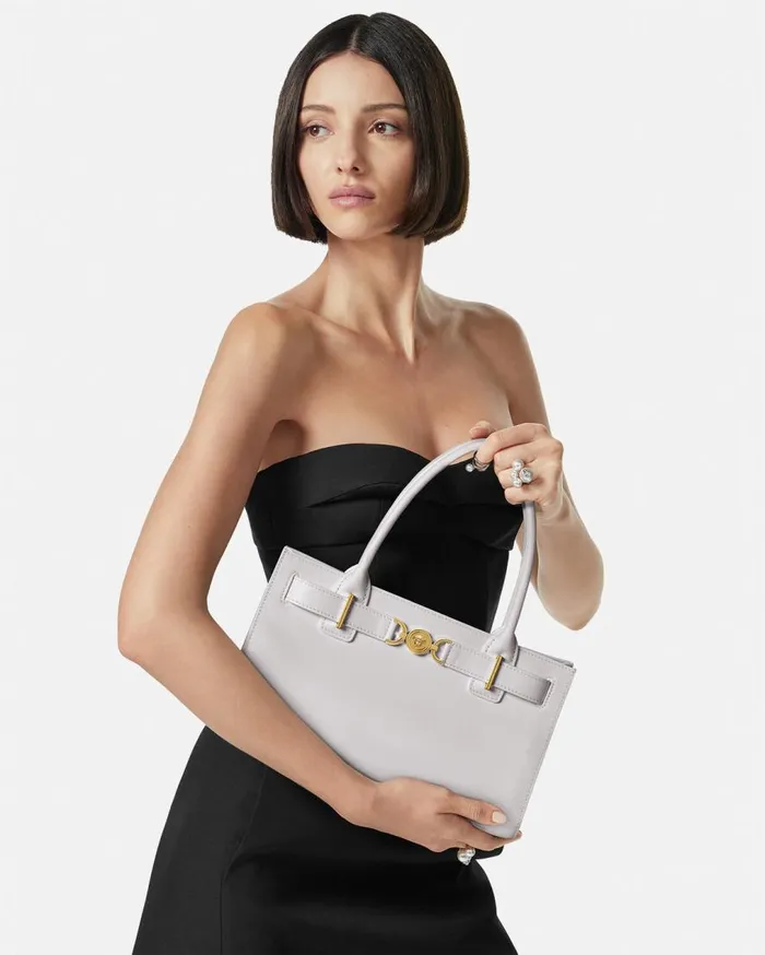 Versace Totes Medusa 03995 Tote Bag Gray 8211 Women Versace Totes Medusa 03995 Tote Bag Gray 8211 Women