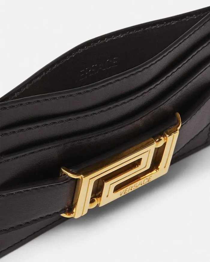 Versace Wallets Greca Goddess Card Holder Blackgold 8211 Women Versace Wallets Greca Goddess Card Holder Blackgold 8211 Women