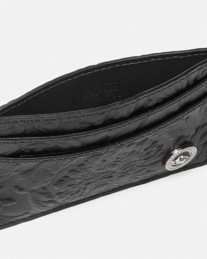 Versace Wallets Medusa Biggie Barocco Cardholder Black 8211 Men Versace Wallets Medusa Biggie Barocco Cardholder Black 8211 Men