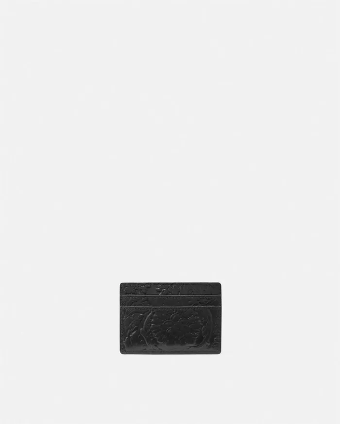 Versace Wallets Medusa Biggie Barocco Cardholder Black 8211 Men Versace Wallets Medusa Biggie Barocco Cardholder Black 8211 Men