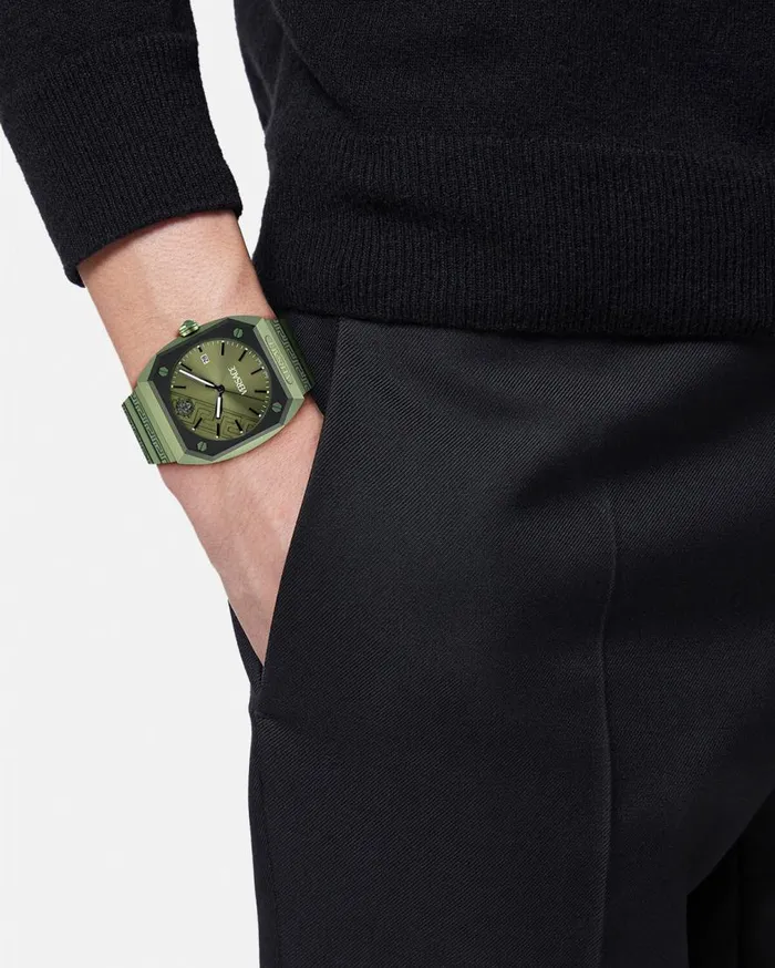 Versace Watches Antares Watch Green 8211 Men Versace Watches Antares Watch Green 8211 Men