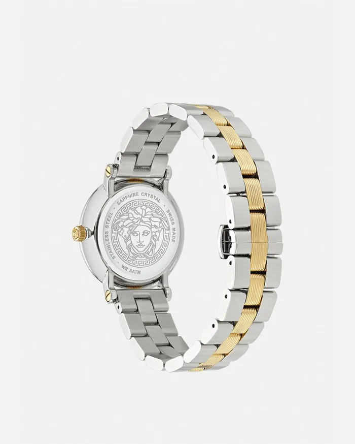 Versace Watches Greca Flourish Watch Silvergold 8211 Women Versace Watches Greca Flourish Watch Silvergold 8211 Women