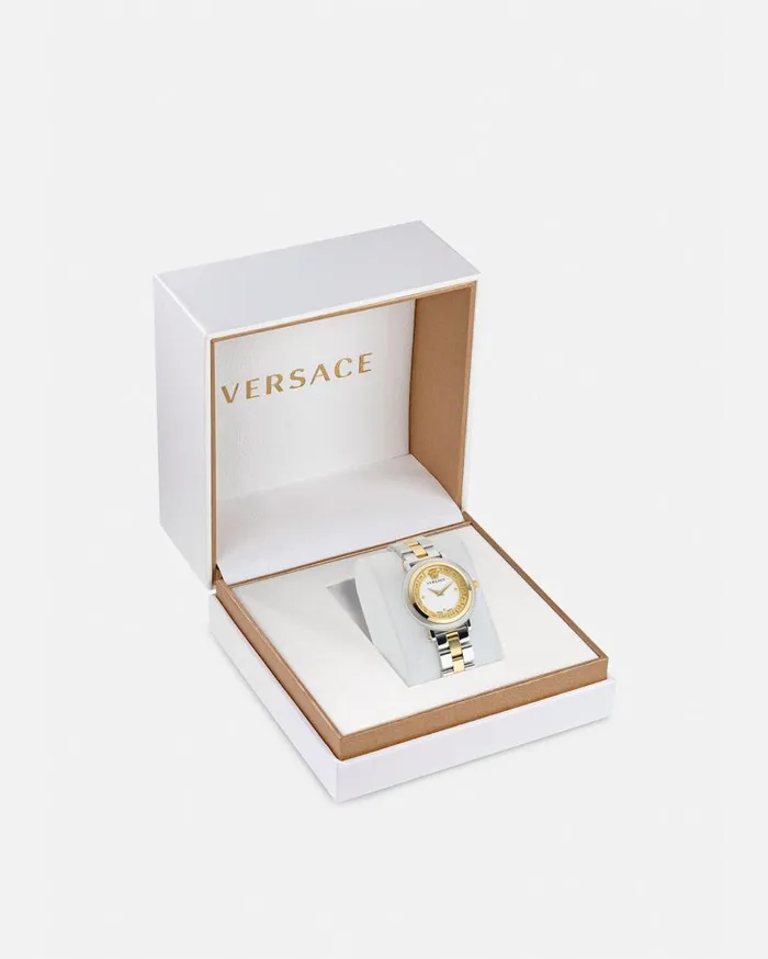 Versace Watches Greca Flourish Watch Silvergold 8211 Women Versace Watches Greca Flourish Watch Silvergold 8211 Women