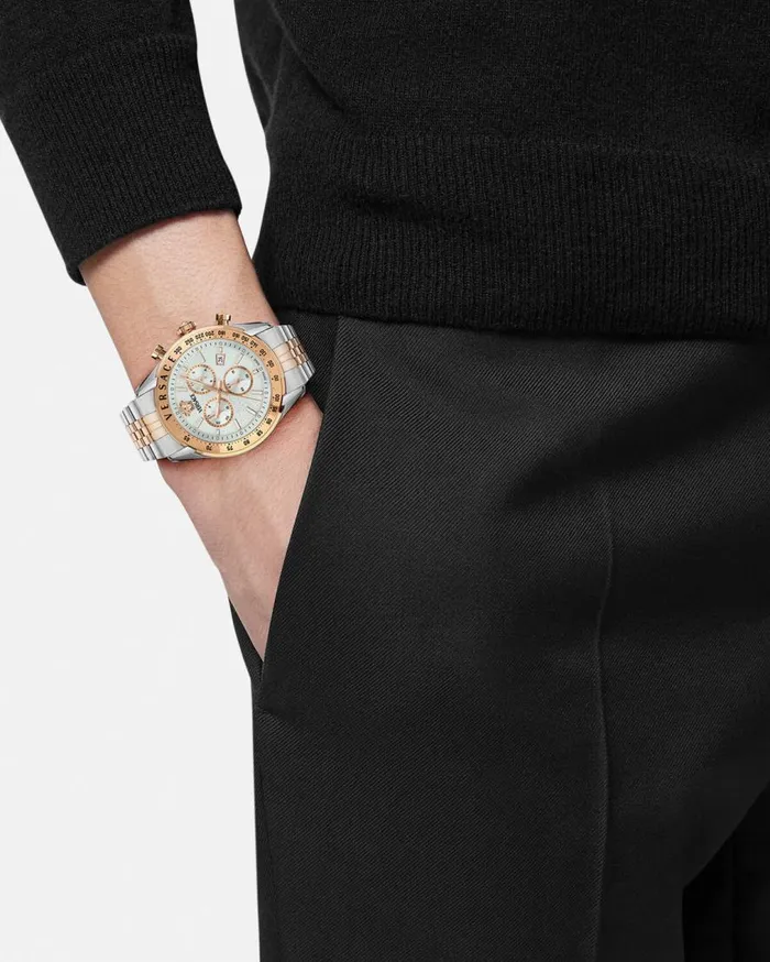 Versace Watches Versace Chrono Master Watch Goldsilver 8211 Men Versace Watches Versace Chrono Master Watch Goldsilver 8211 Men