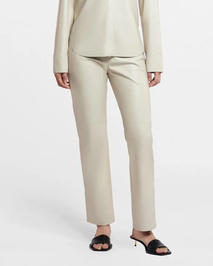 Vinni Okobor AltLeather Pants Creme Women Nanushka Bottoms
