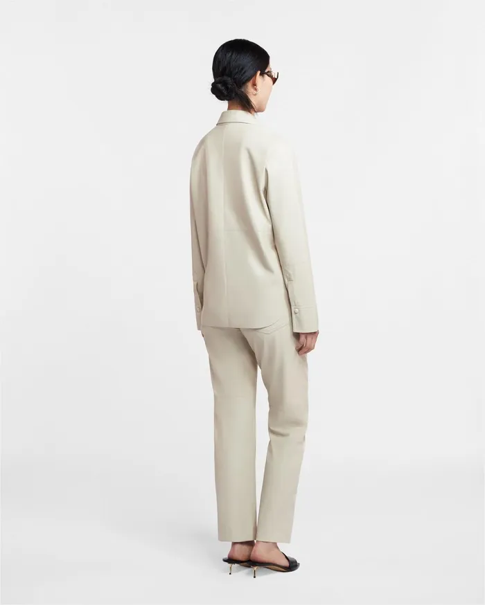 Vinni Okobor AltLeather Pants Creme Women Nanushka Bottoms