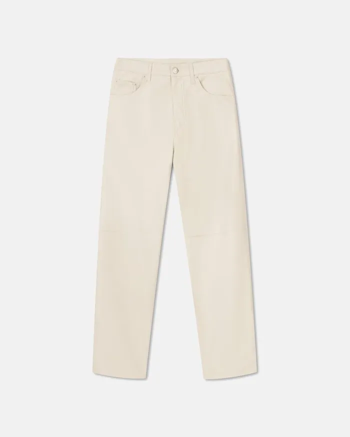 Vinni Okobor AltLeather Pants Creme Women Nanushka Bottoms