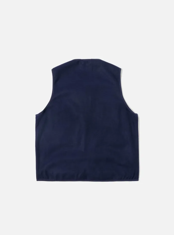 Waistcoats and Gilets Men Universal Works Universal Works 4 Pocket Gilet In Navy Melton