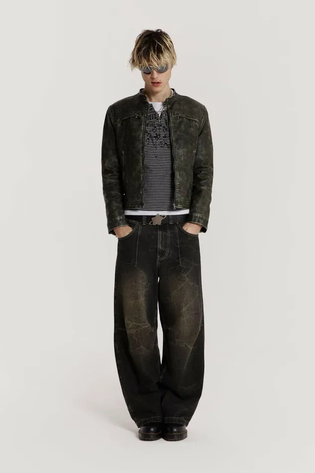 Washed Black Razor Jean Grey Men Jaded London Jeans