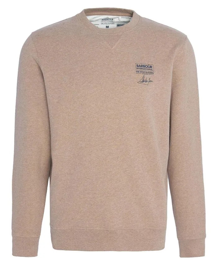 Watch Crew Neck Sweatshirt Archive Olive Men Barbour Hoodies and Sweatshirts