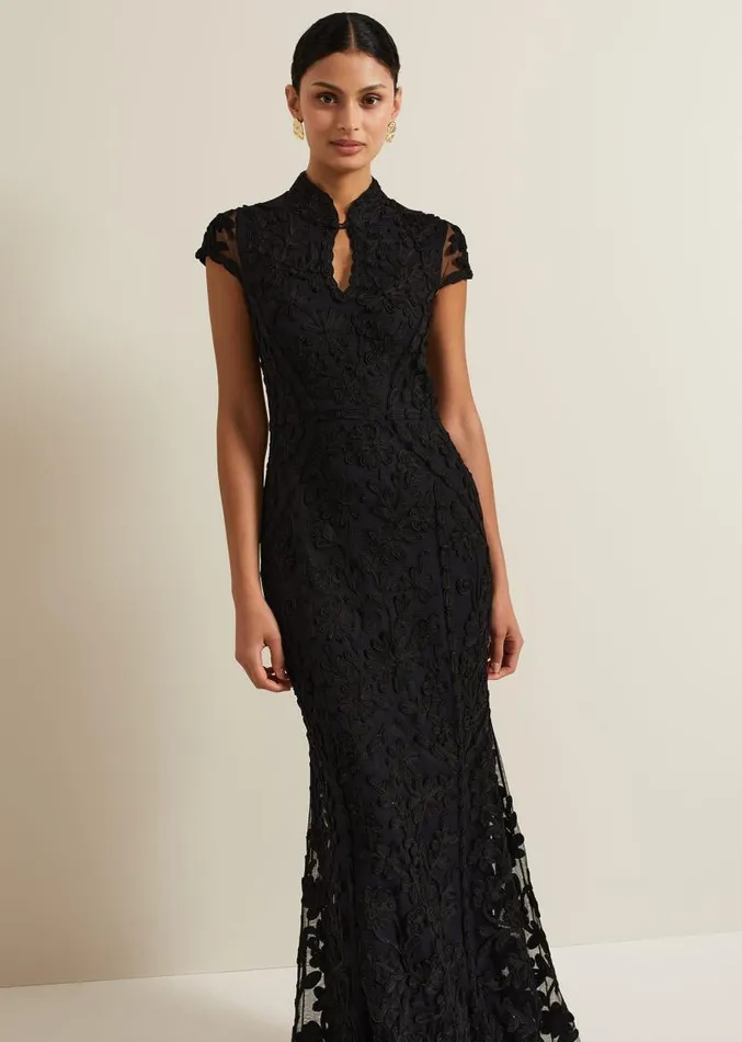 Wenda Tapework Maxi Dress Multicoloured Women Phase Eight Dresses